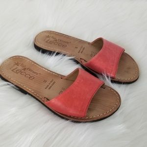 Stella D'otranto Coral Leather Slip on Sandals